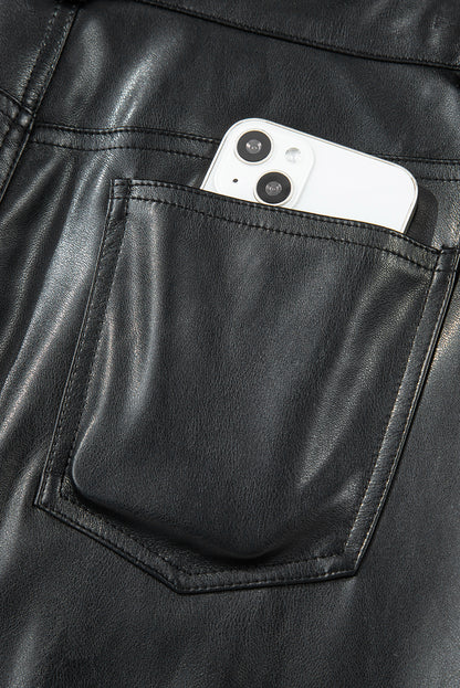 Midnight Muse Vegan Leather Skirt