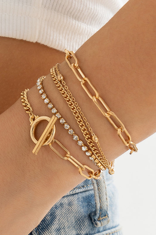 Rhinestone Bracelet Set