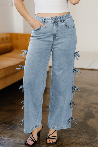 Bow Detail Crop Jeans
