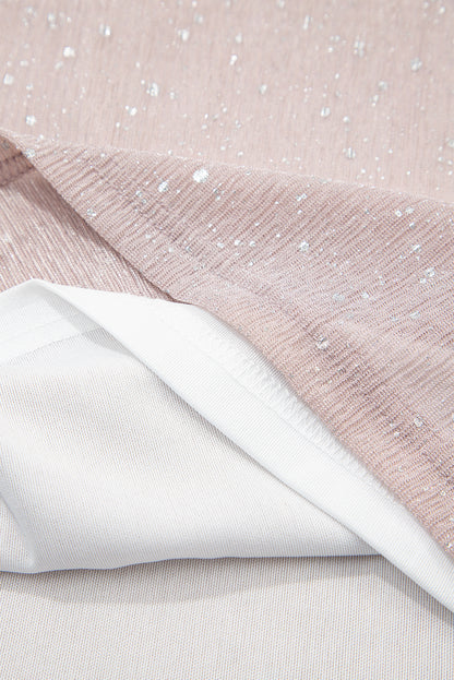 Rose Glow Sequin Blouse