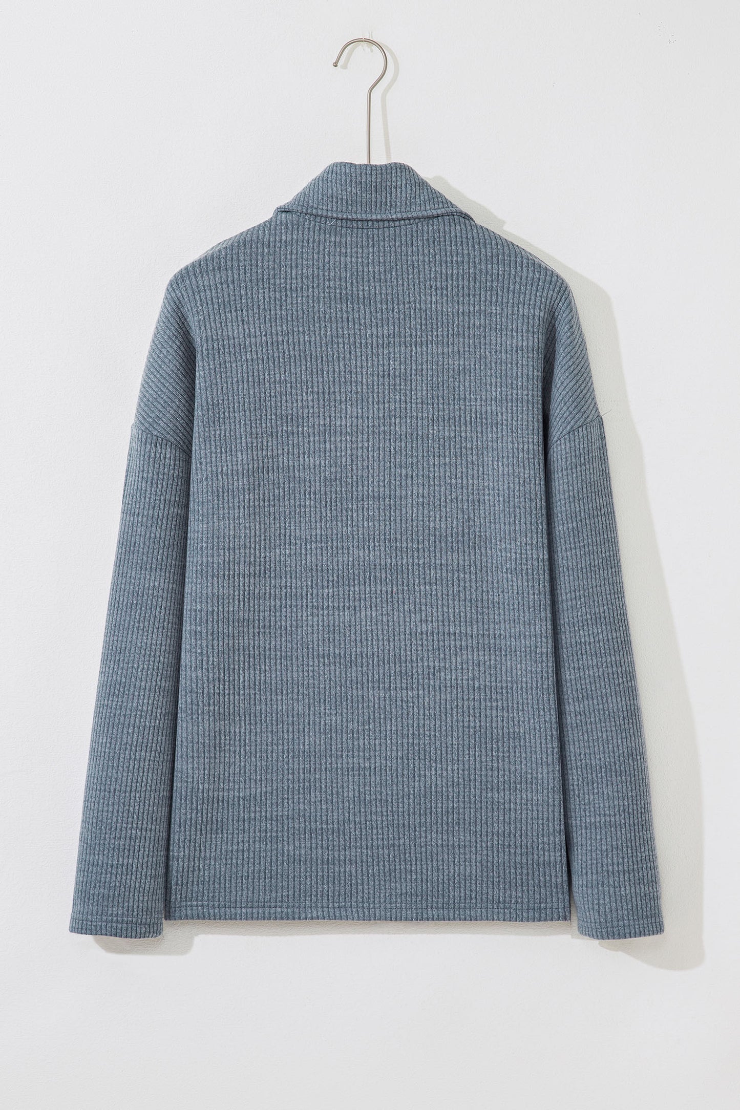 Slate Ridge Ribbed Knit Shacket