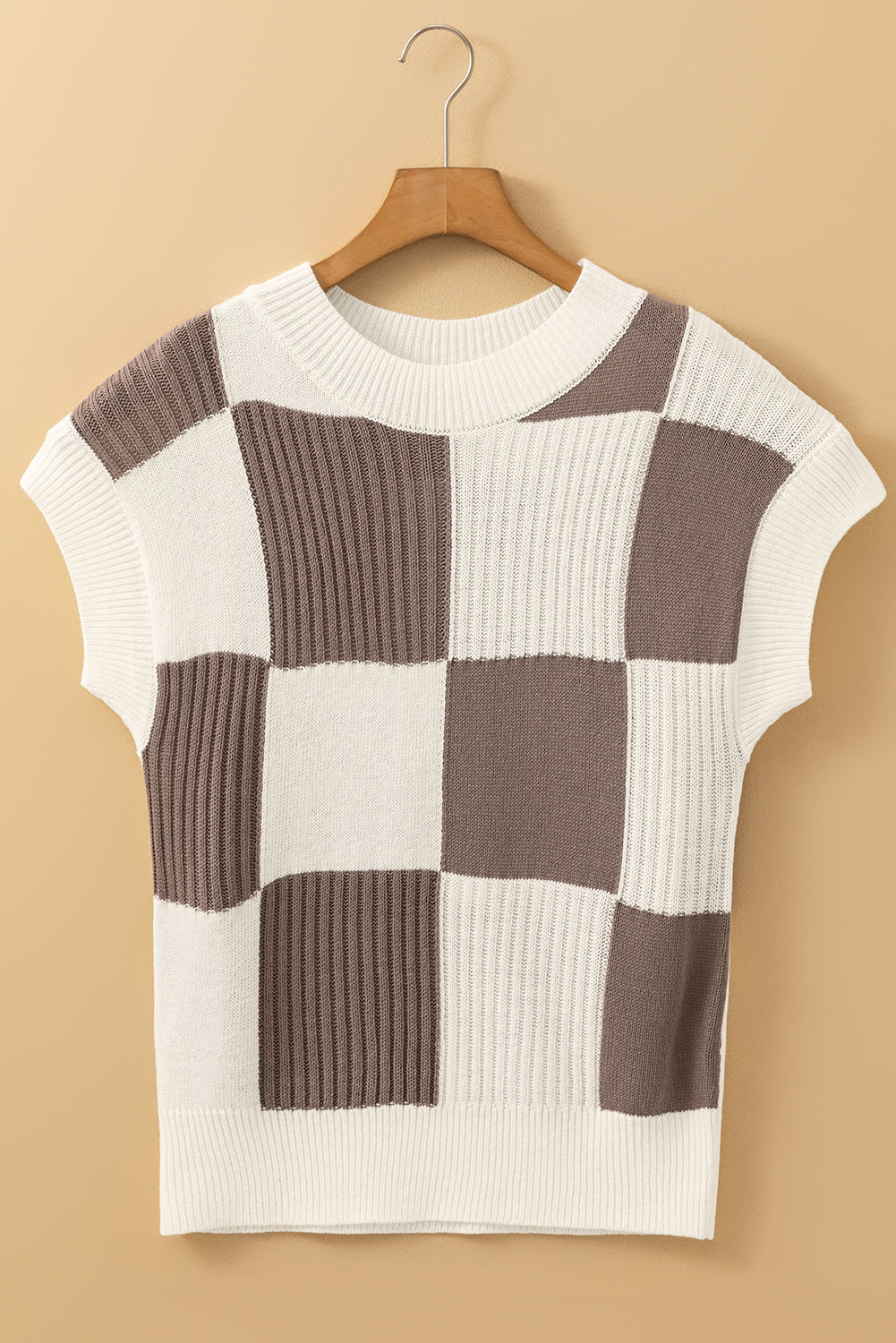 Plaid Patch Sweater