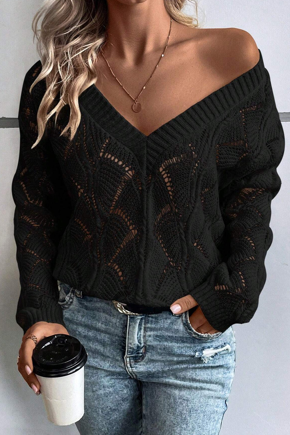 Midnight Allure Knit Sweater