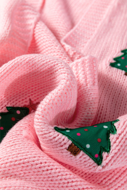 Pink Pine Holiday Cardigan