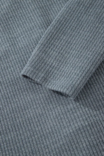 Slate Ridge Ribbed Knit Shacket