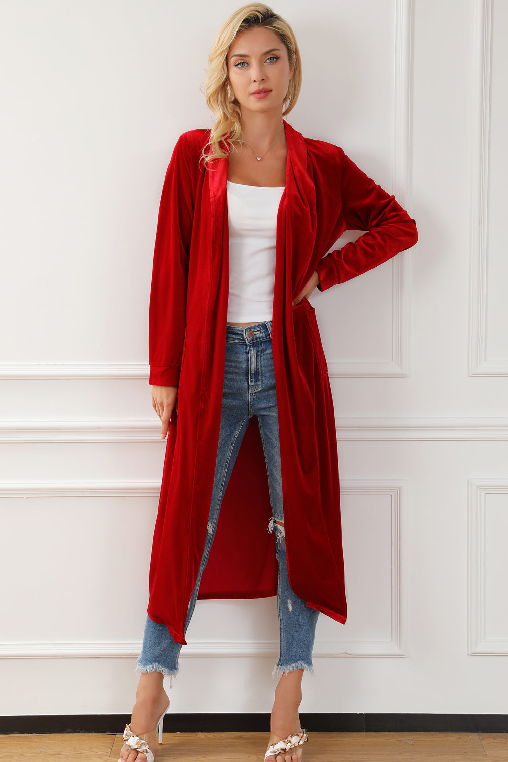 Velvet Nights Longline Cardigan