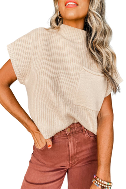 Oatmeal Patch Sweater
