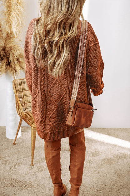 Autumn Embrace Sweater Dress
