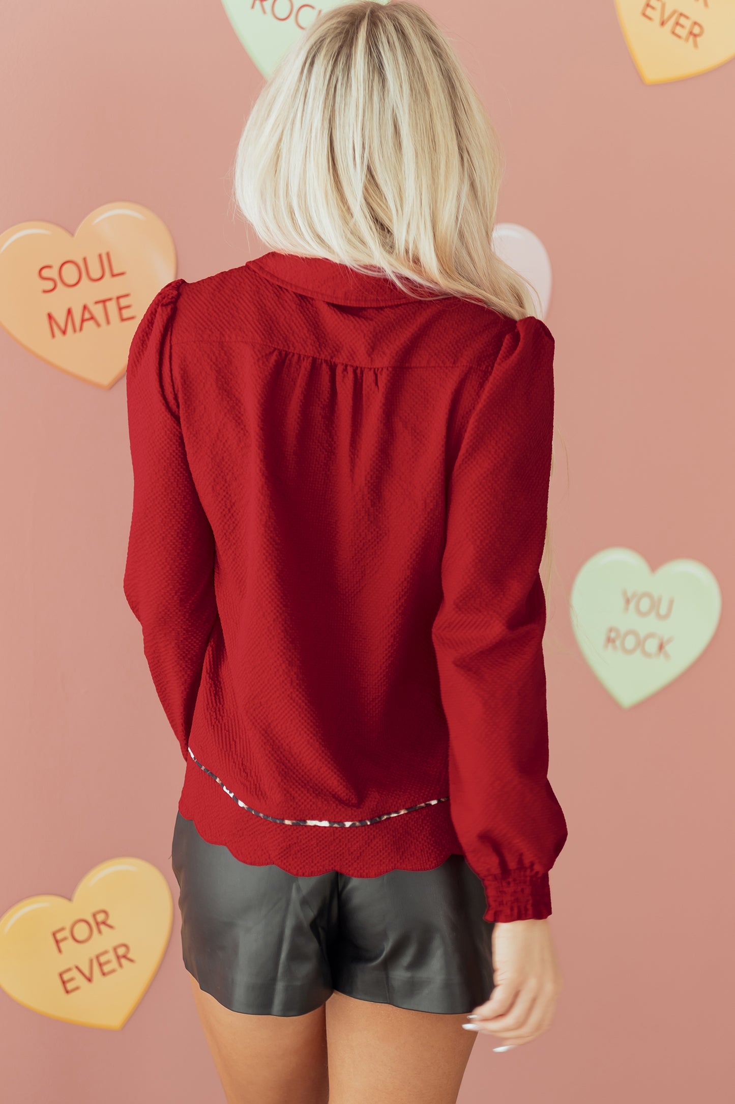 Scarlet Wild Trim Blouse