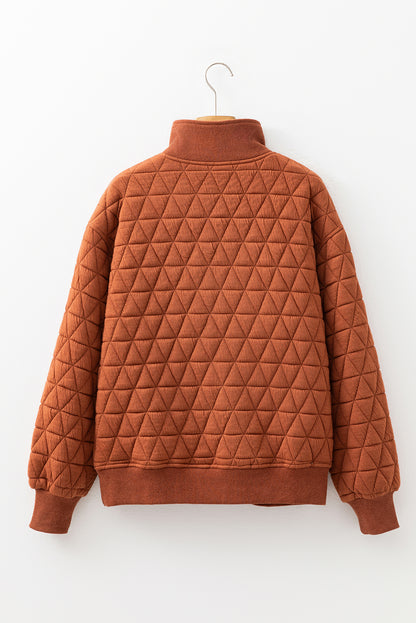 Quilted Horizon Zip-Up