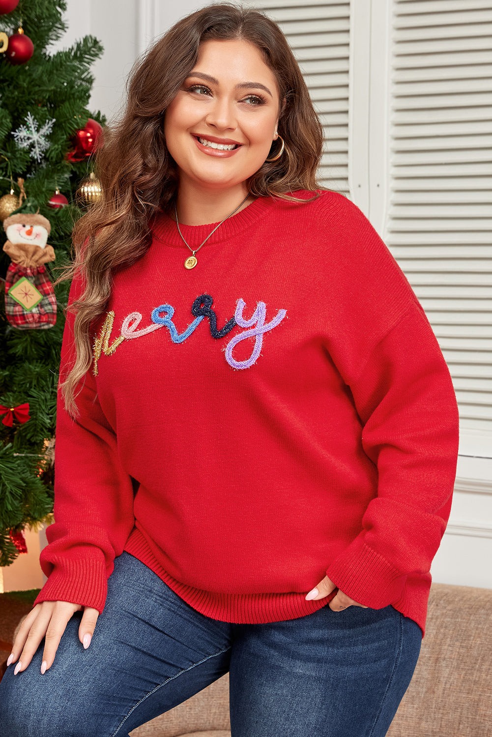 Merry & Bright Plus Sweater