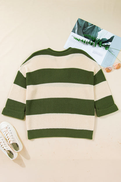 Evergreen Ease Colorblock Sweater