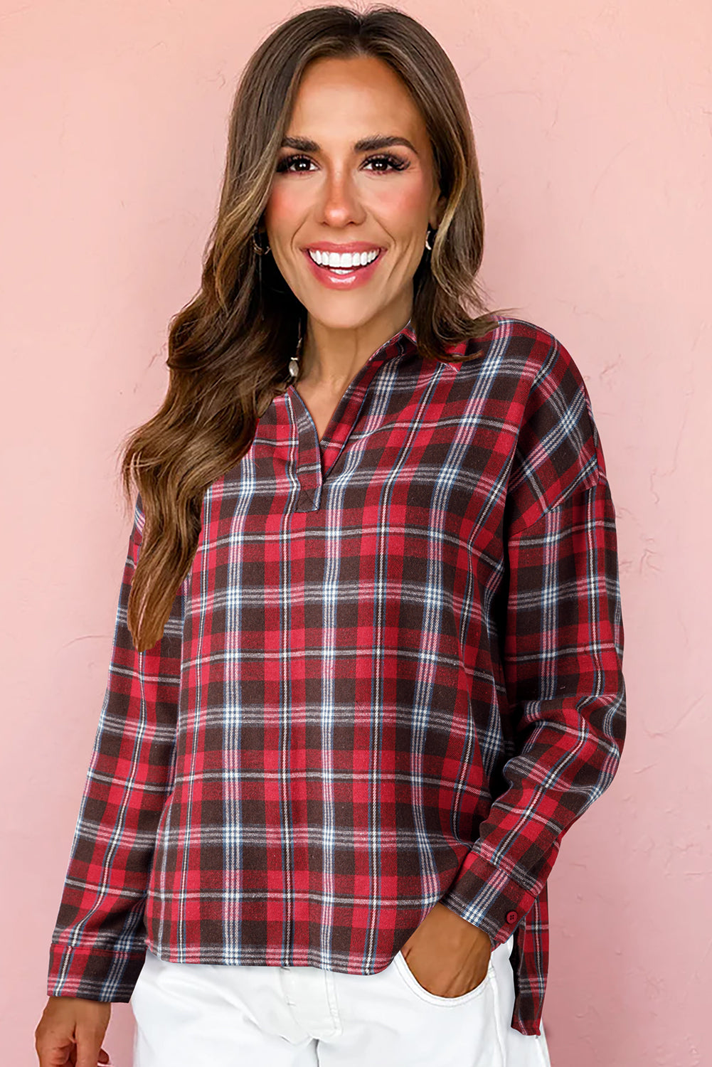 Rustic Plaid Comfort Top