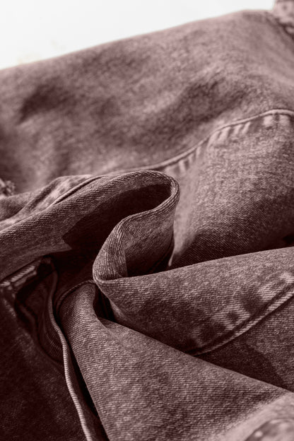 Mocha Wash Twill Overall Dress