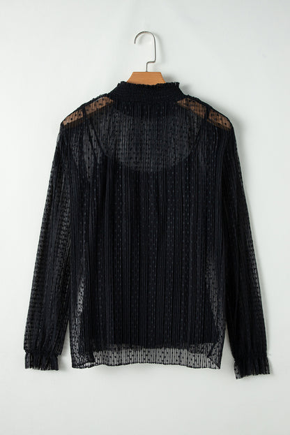 Midnight Romance Lace Blouse
