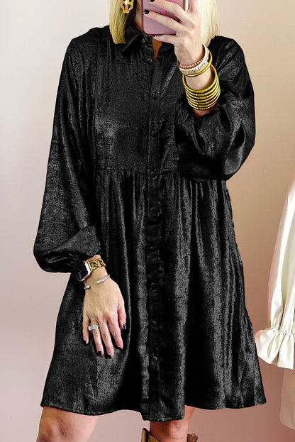 Midnight Shine Shirt Dress