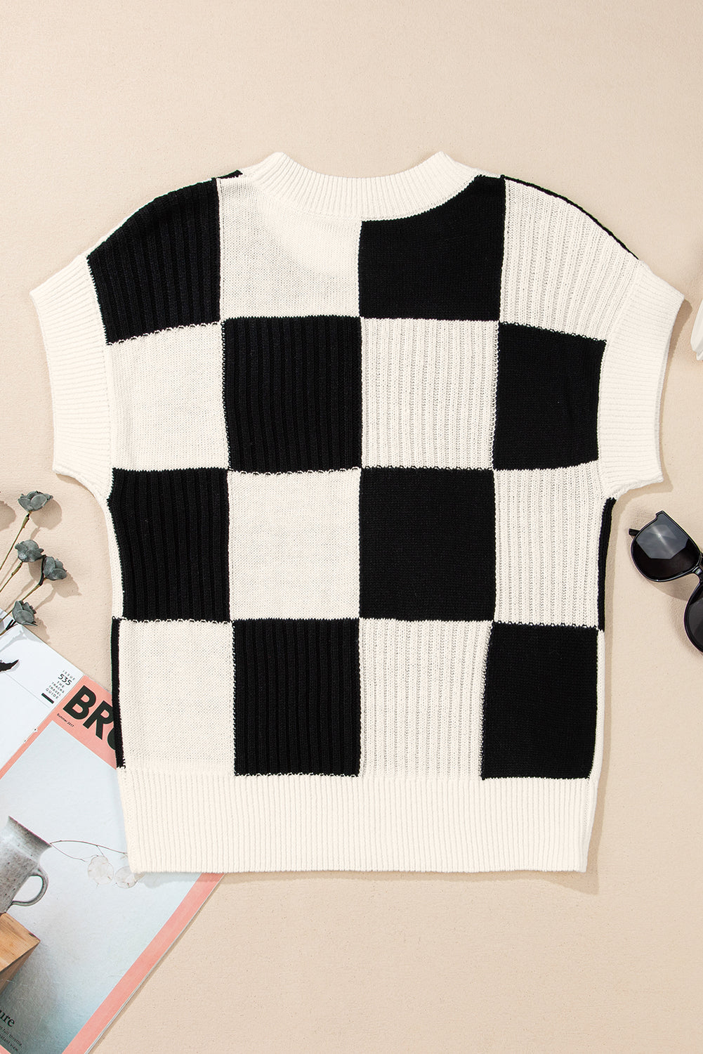 Plaid Patch Sweater