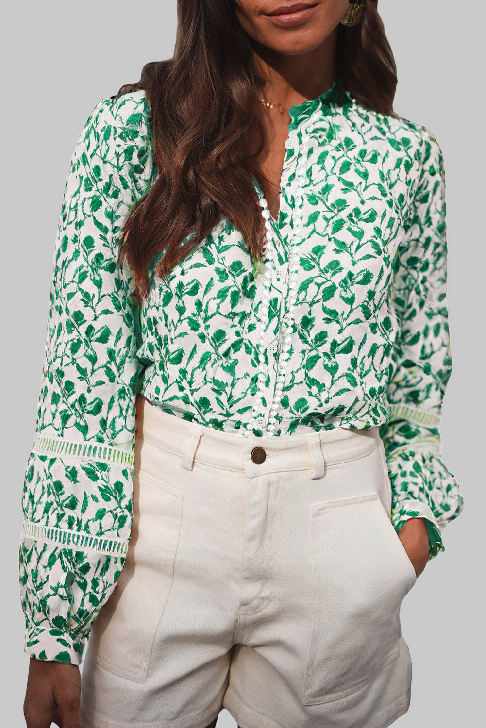 Autumn Lace Long Sleeve Blouse