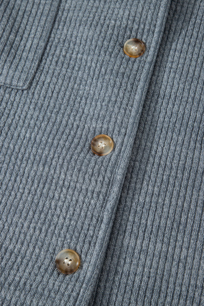 Slate Ridge Ribbed Knit Shacket
