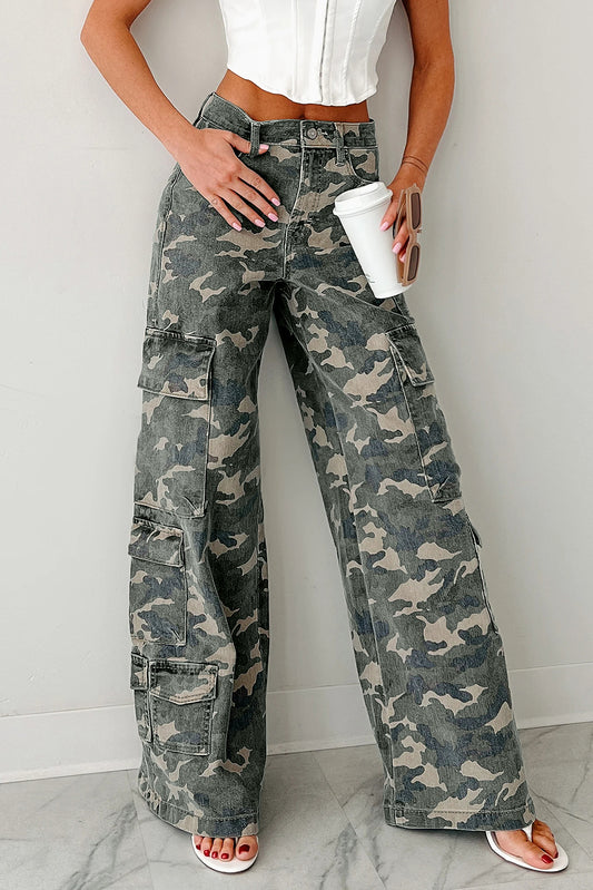 Street Camo Cargo Jeans