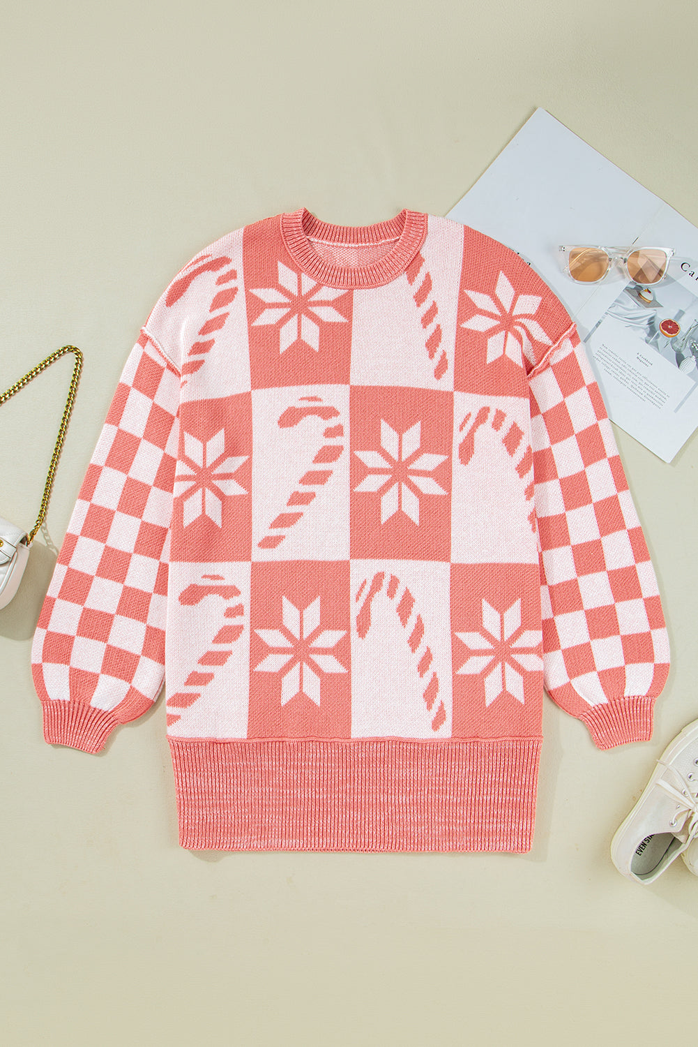 Candy Cane Cozy Sweater