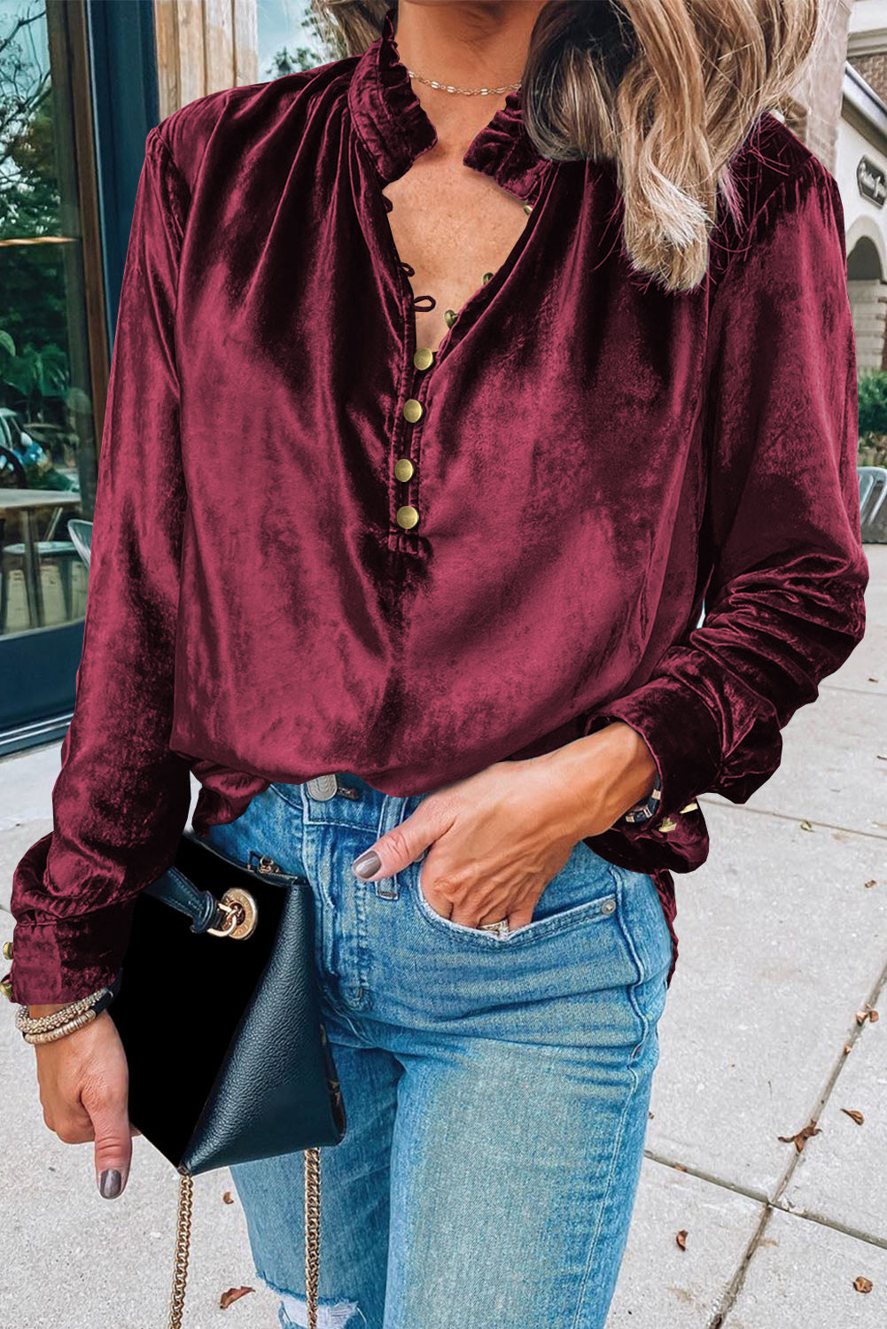 Velvet Charm Blouse