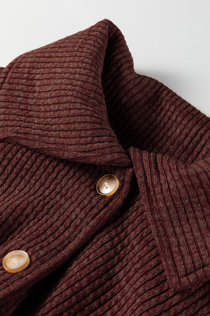 Slate Ridge Ribbed Knit Shacket