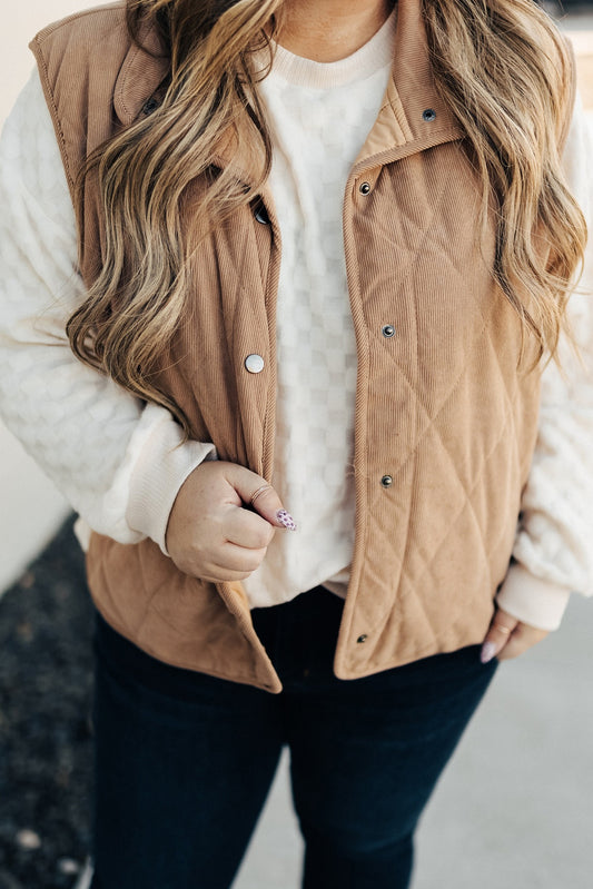 Cozy Cord Quilted Vest