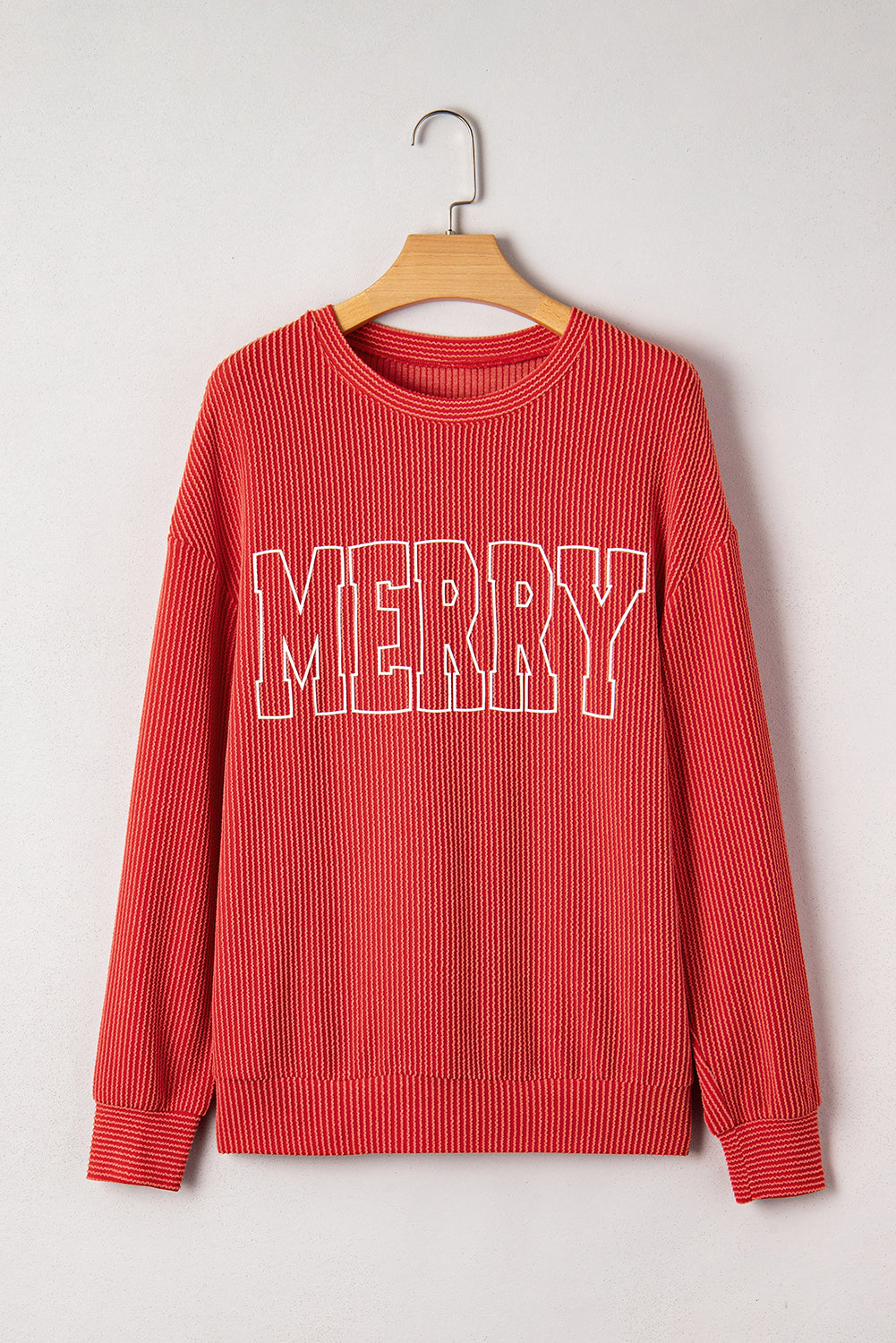 Holly Jolly Ribbed Pullover