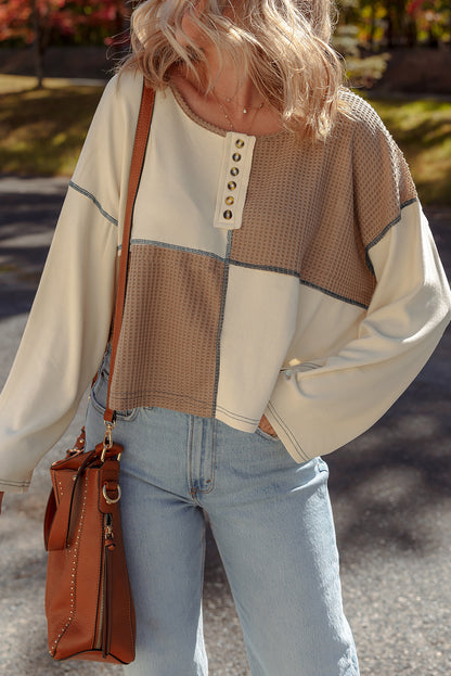 Harvest Stitches Long Sleeve Top