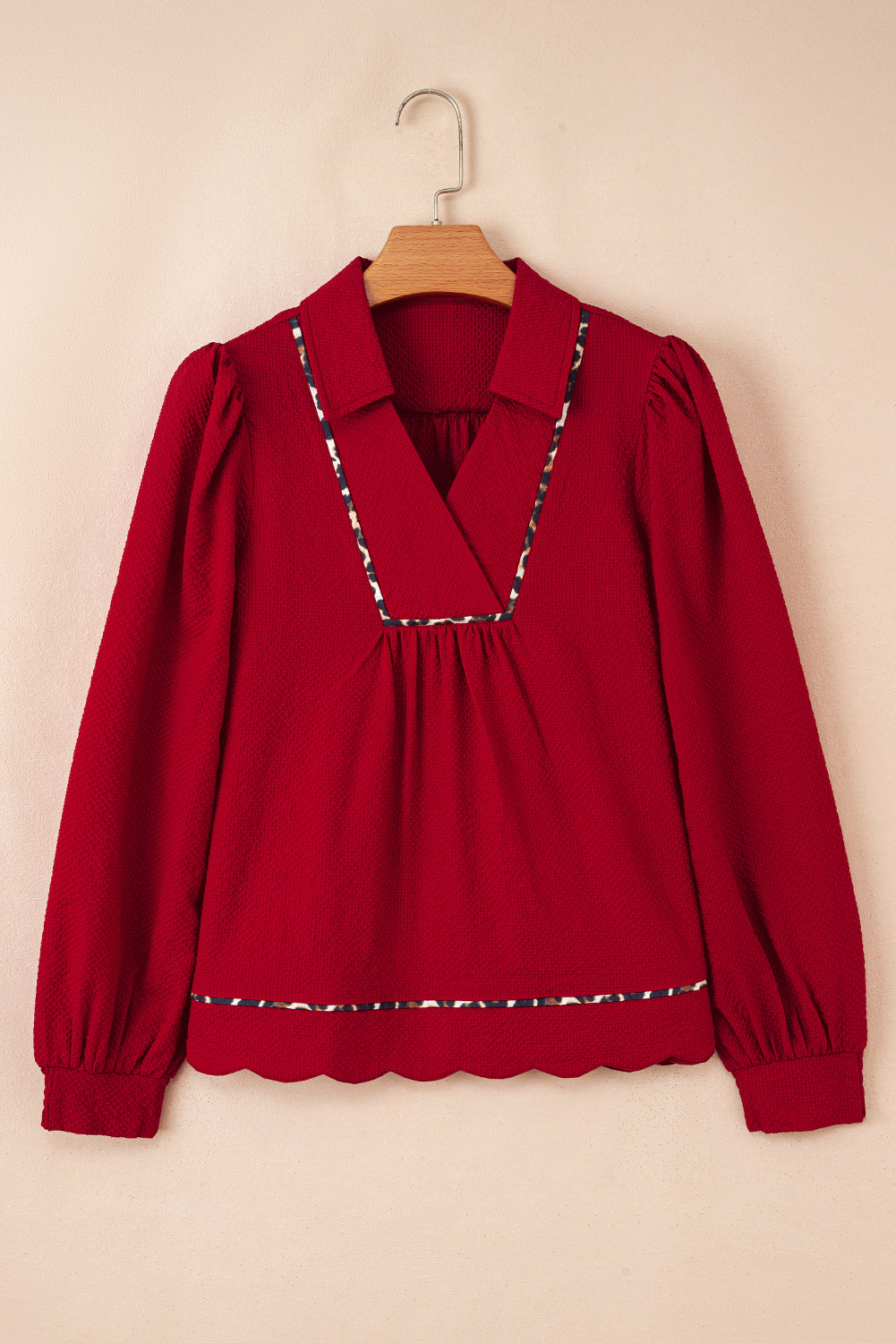 Scarlet Wild Trim Blouse