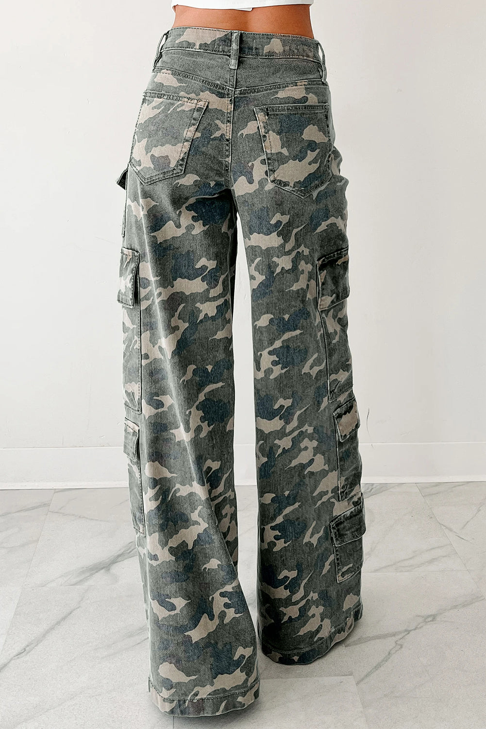 Street Camo Cargo Jeans