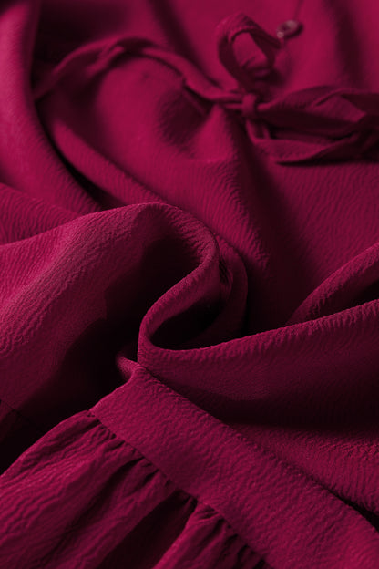 Cranberry Grace Tiered Maxi Dress