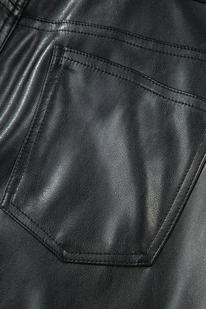 Midnight Muse Vegan Leather Skirt