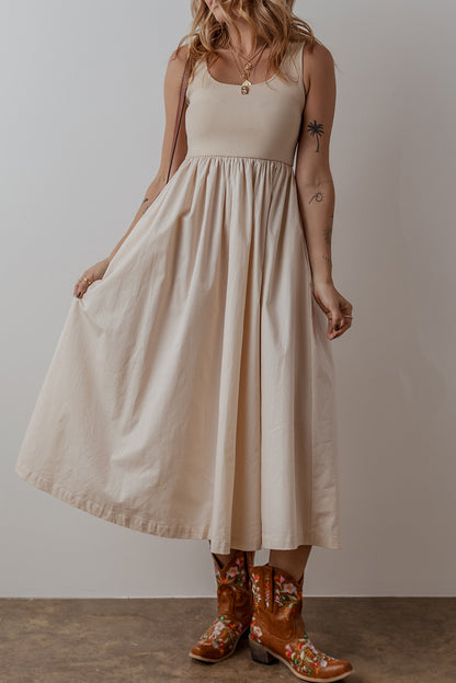 Sandstone Glow Maxi Dress