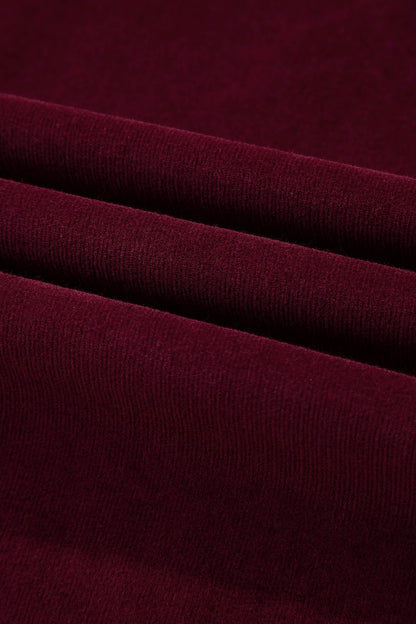 Burgundy Belle Corduroy Wide-Leg Pants