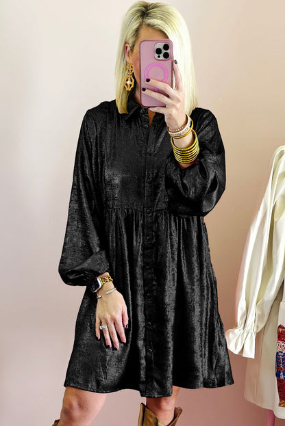 Midnight Shine Shirt Dress