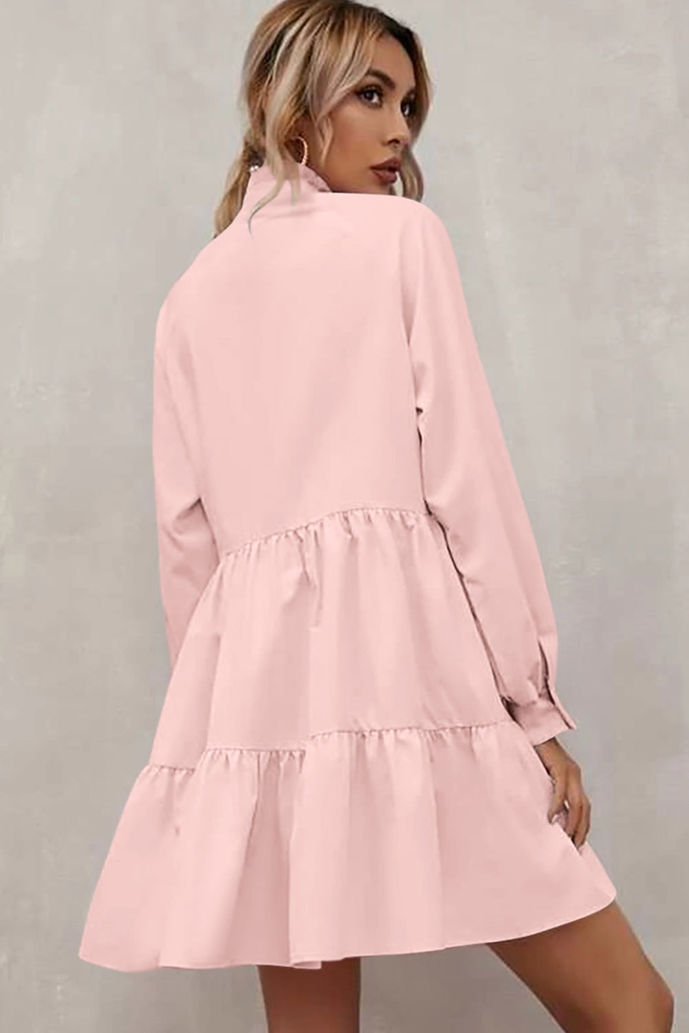 Blush Ruffle Tiered Dress