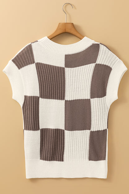Plaid Patch Sweater