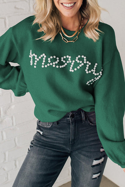 Merry & Bright Beaded Sweater