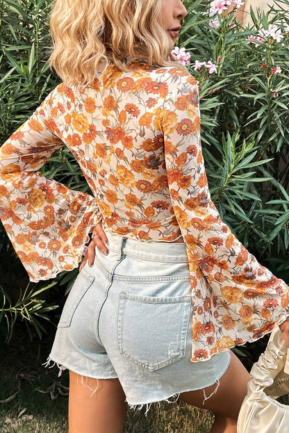 Autumn Florals Long Sleeve Top
