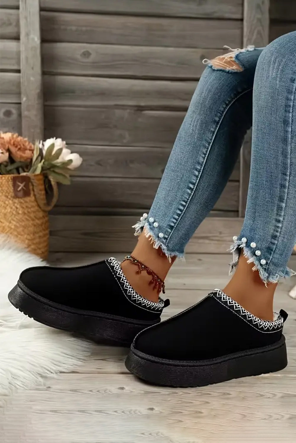 Suede Plush Boots