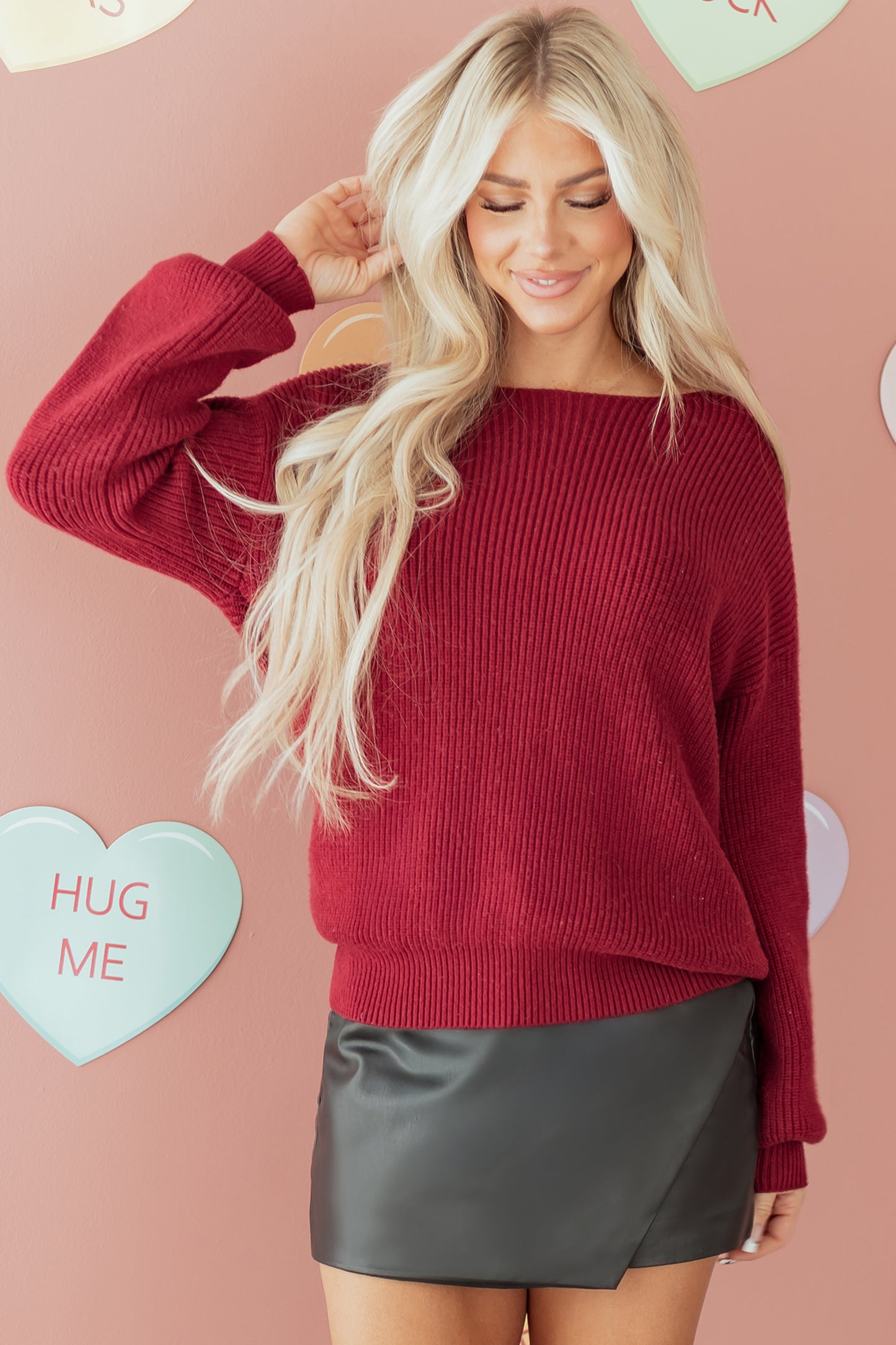 Ribbon Kiss Backless Sweater