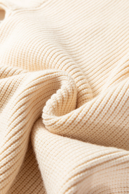 Ribbon Kiss Backless Sweater