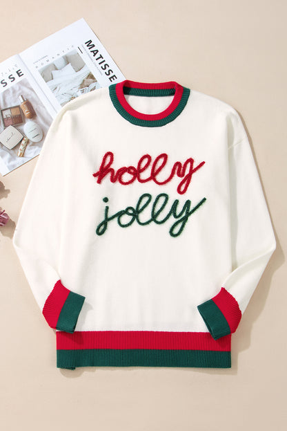 Plus Holly Jolly Colorblock Sweater