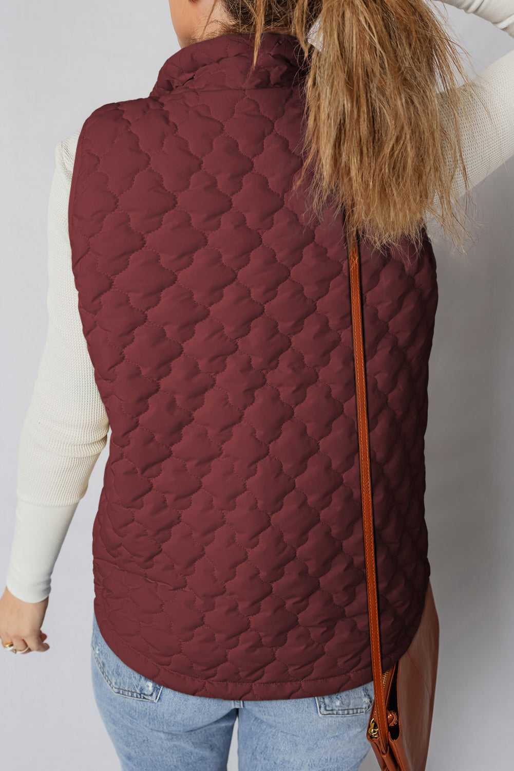 Mulberry Bloom Quilted Vest