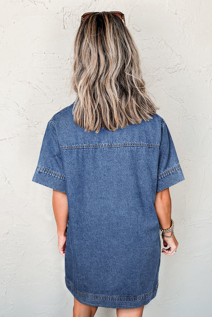 Indigo Ease Mini Dress