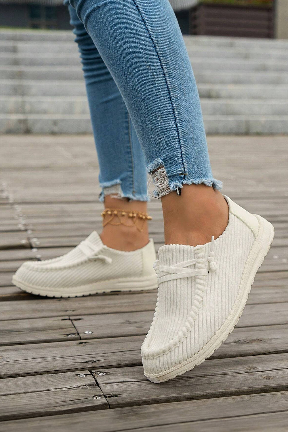 Ribbed Casual Shoes