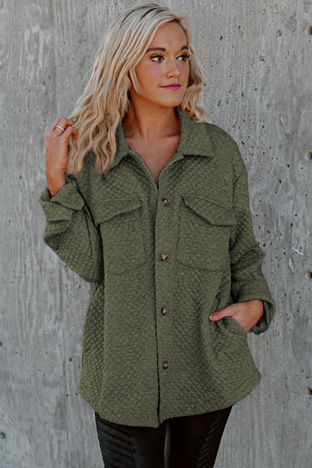 Olive Quilt Jacket