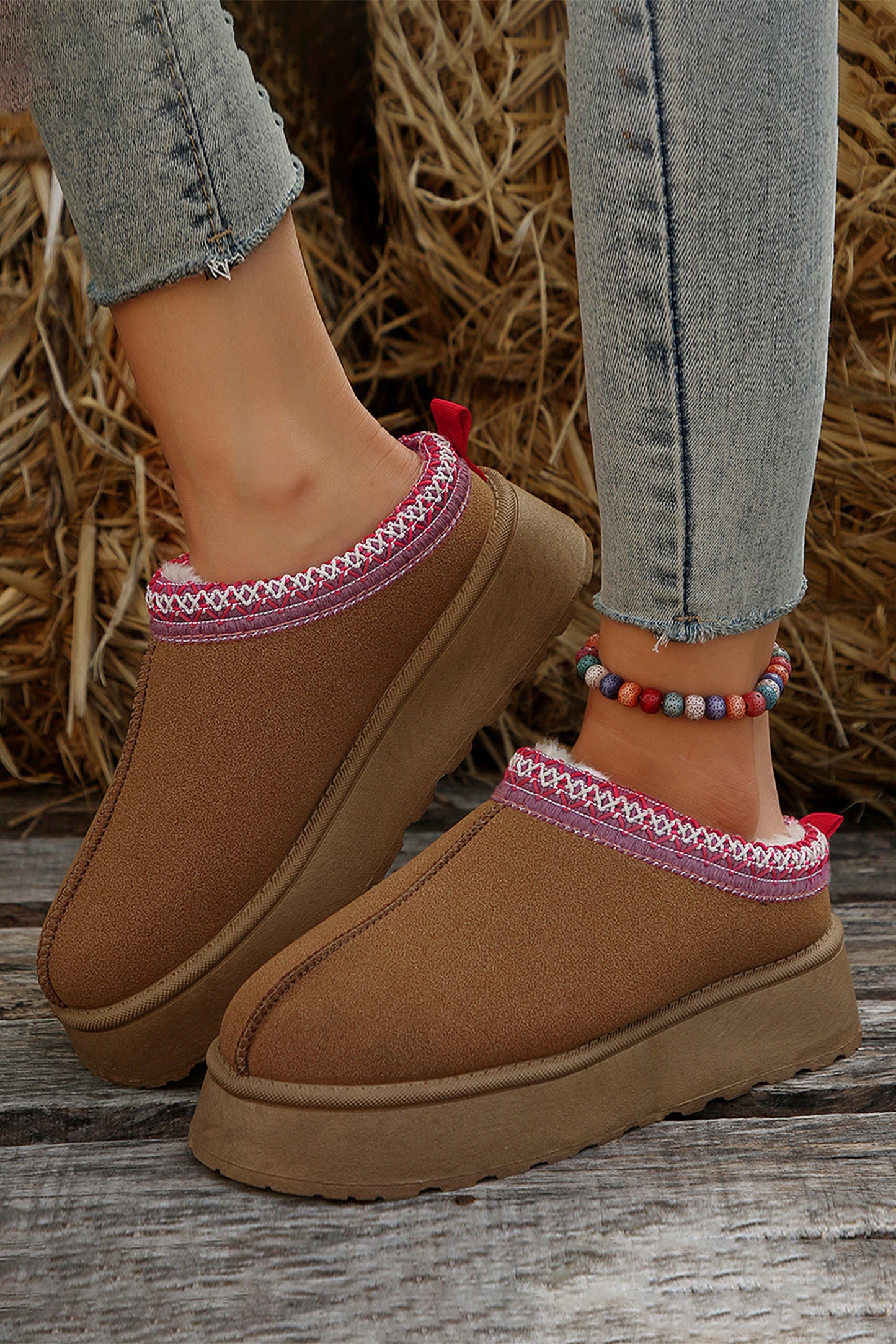 Harvest Trail Cozy Suede Flats